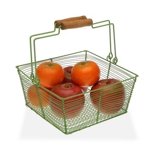 FRUTERO VERSA CESTA MENTA CUADRADO 22.5X22.5X10CMS